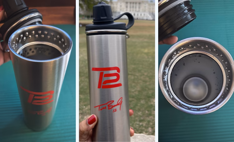 TB12 water bottle review.